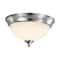 Nuvo Lighting 19W 11" LED Flush Mount, 3K Dim, Brushed Nickel Frosted Glass 62/1562 - alternate 2